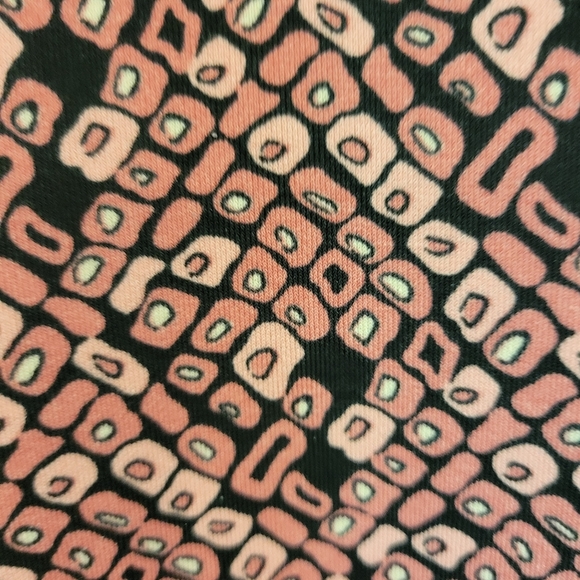 Tradition Overblouse In Pretty Burnt Orange & Black Pattern SS Airy Light In Med - Picture 5 of 12